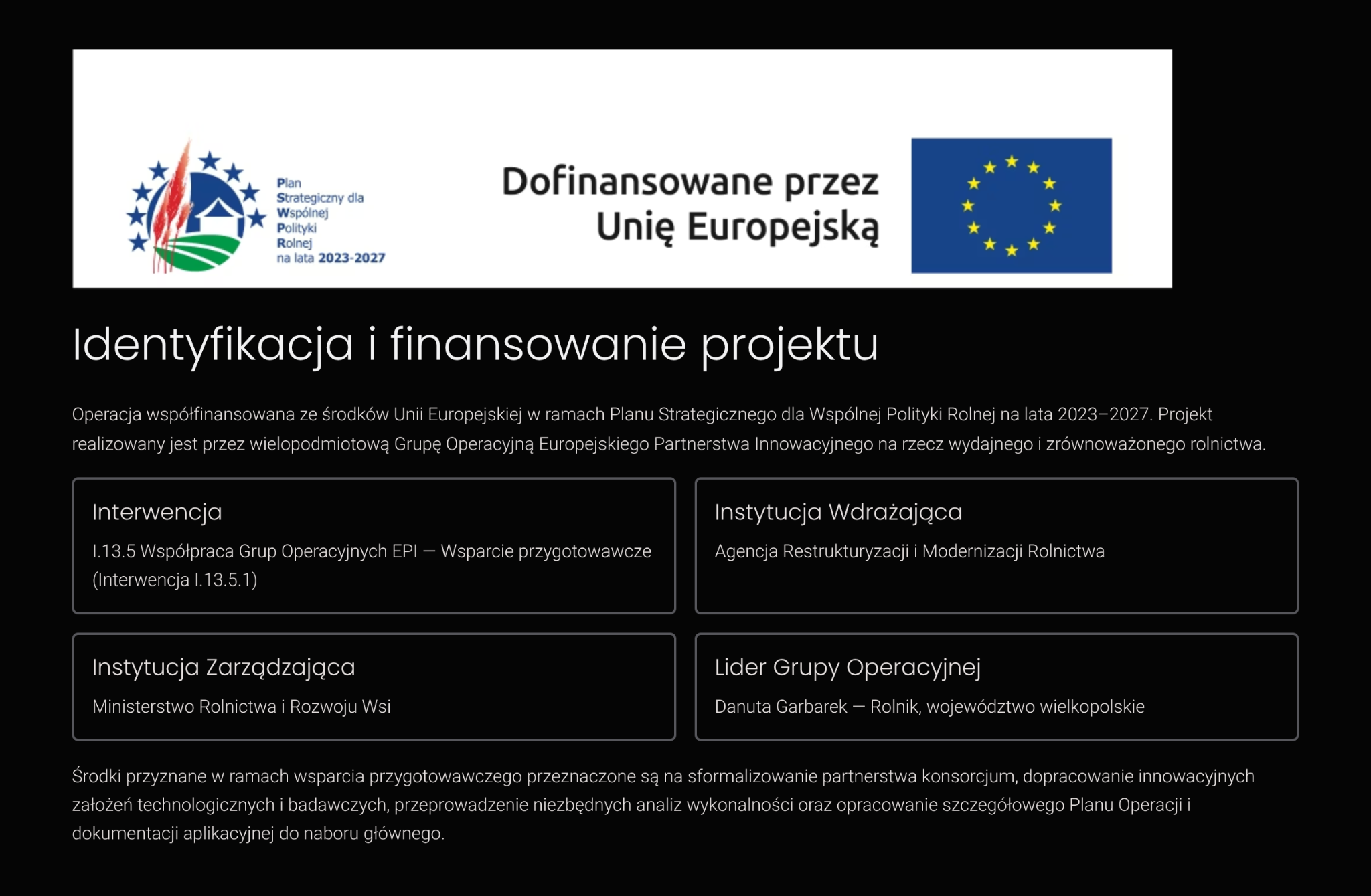 Identyfikacja i finansowanie projektu